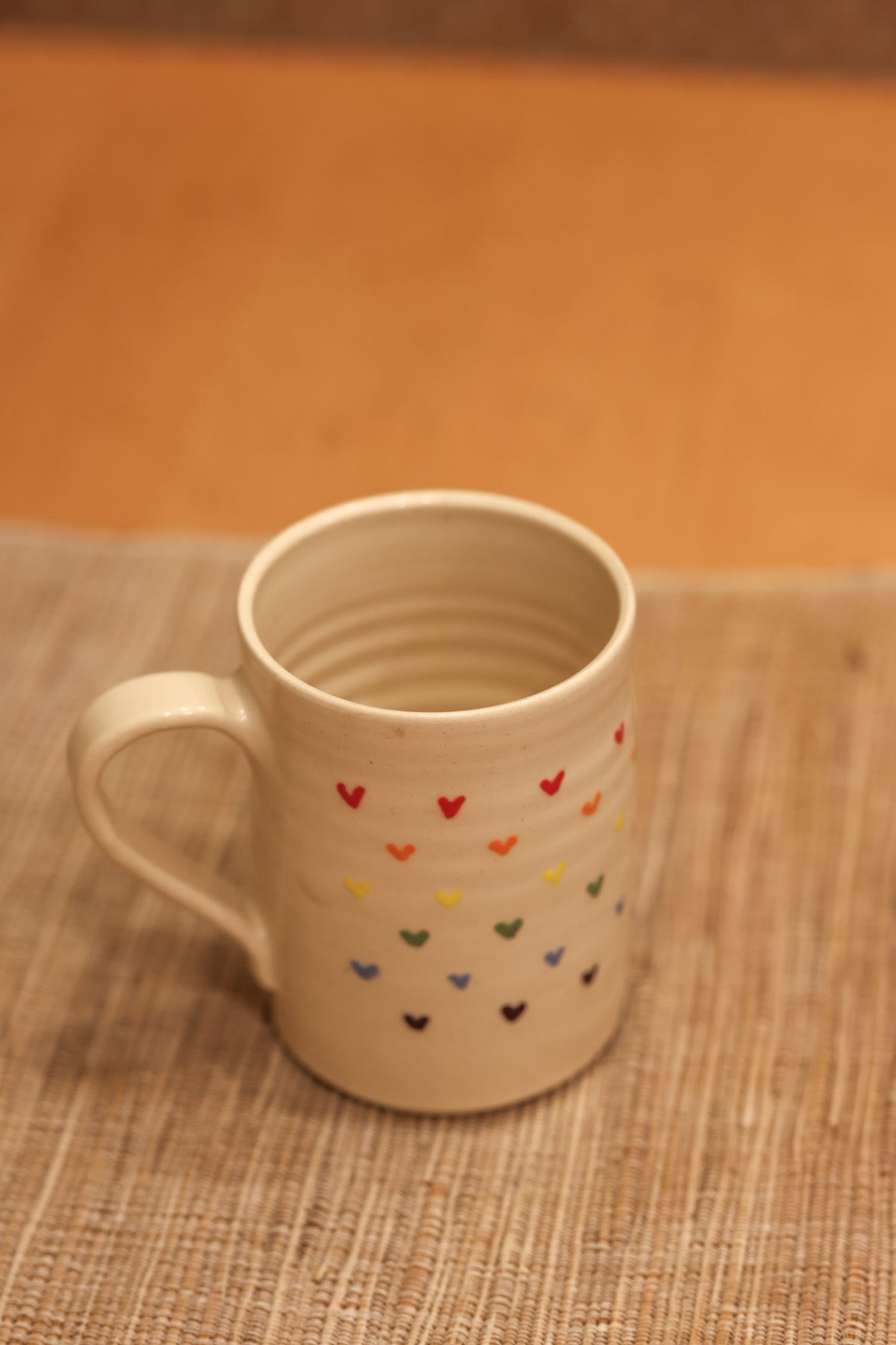 Rainbow Hearts Mug