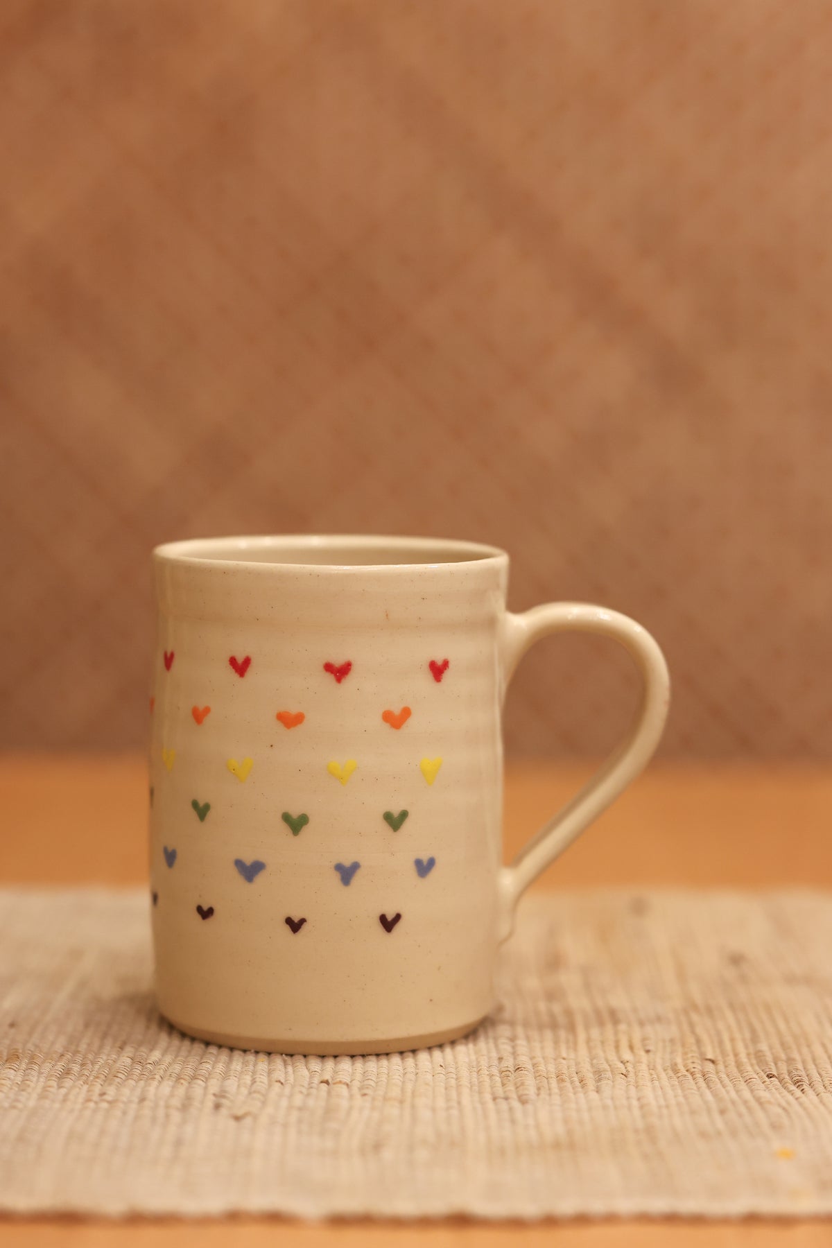 Rainbow Hearts Mug