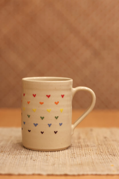 Rainbow Hearts Mug