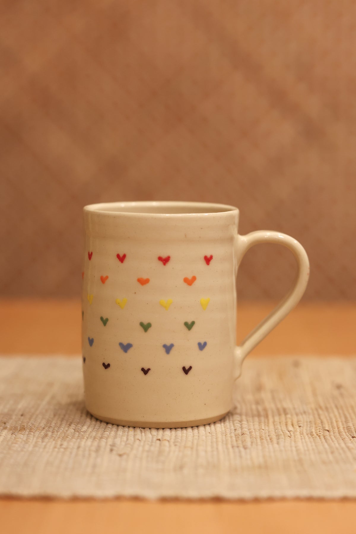 Rainbow Hearts Mug