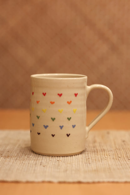 Rainbow Hearts Mug
