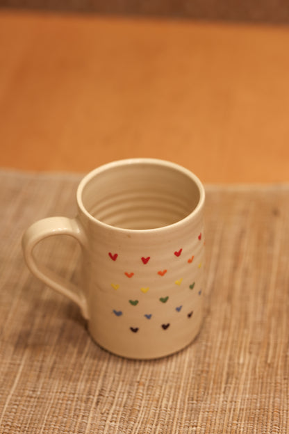 Rainbow Hearts Mug