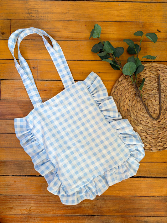 Blue Gingham Pleasant Tote 💙